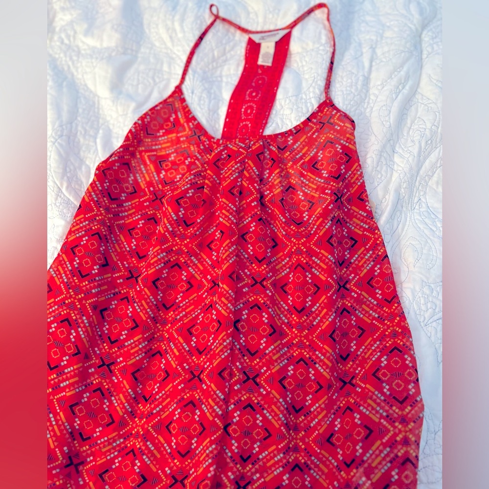 Arizona Jean Co, size L, Coral Tribal Tank